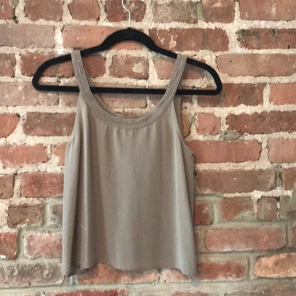 Madewell silk tank top